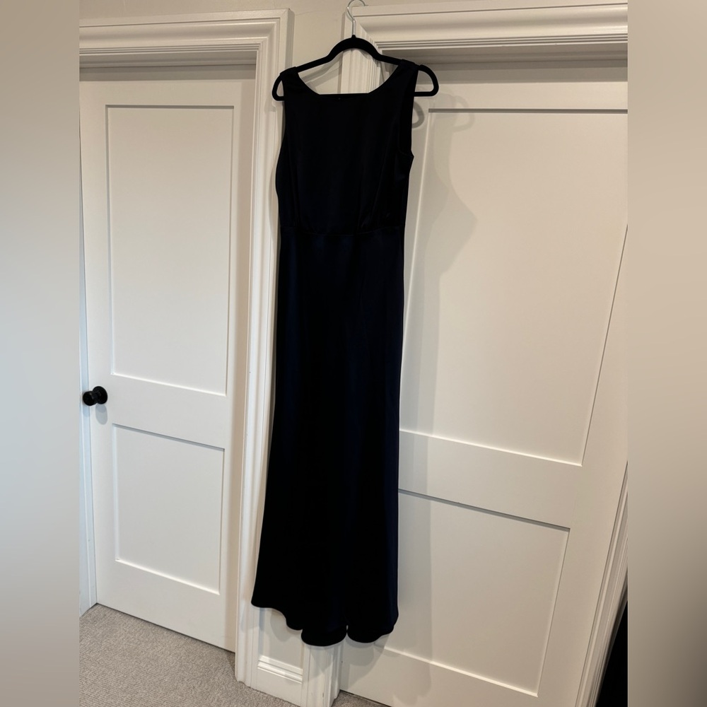 BHLDN navy silk dress- NWT